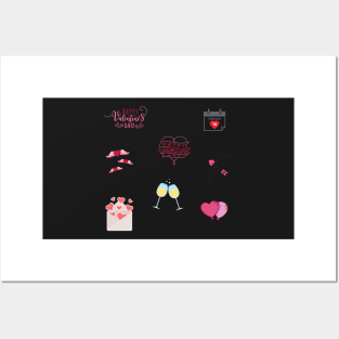 Valentines Day Sticker Pack Posters and Art